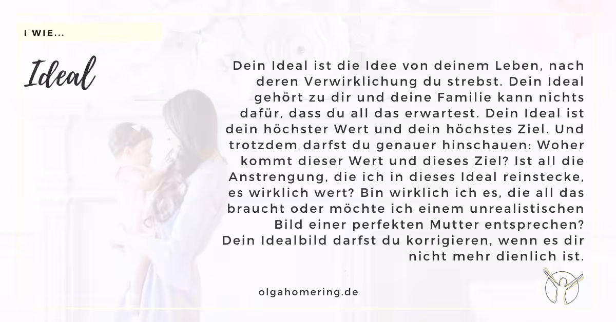 Mein ABC Ideal Idealbild Vorstellungen Erwartung