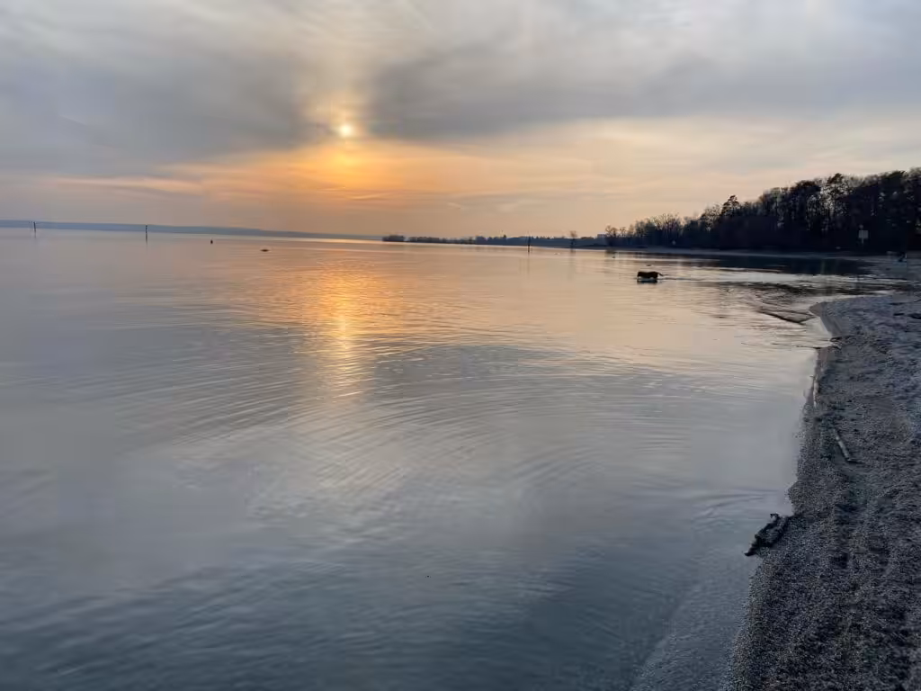 Sonnenuntergang am Bodensee
